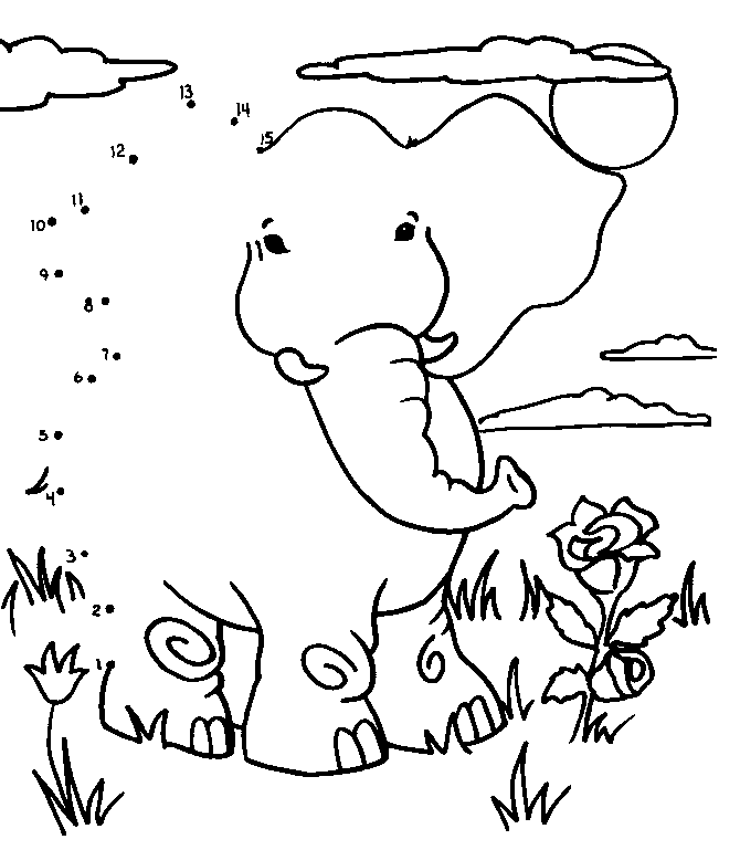 Elephant coloring pages