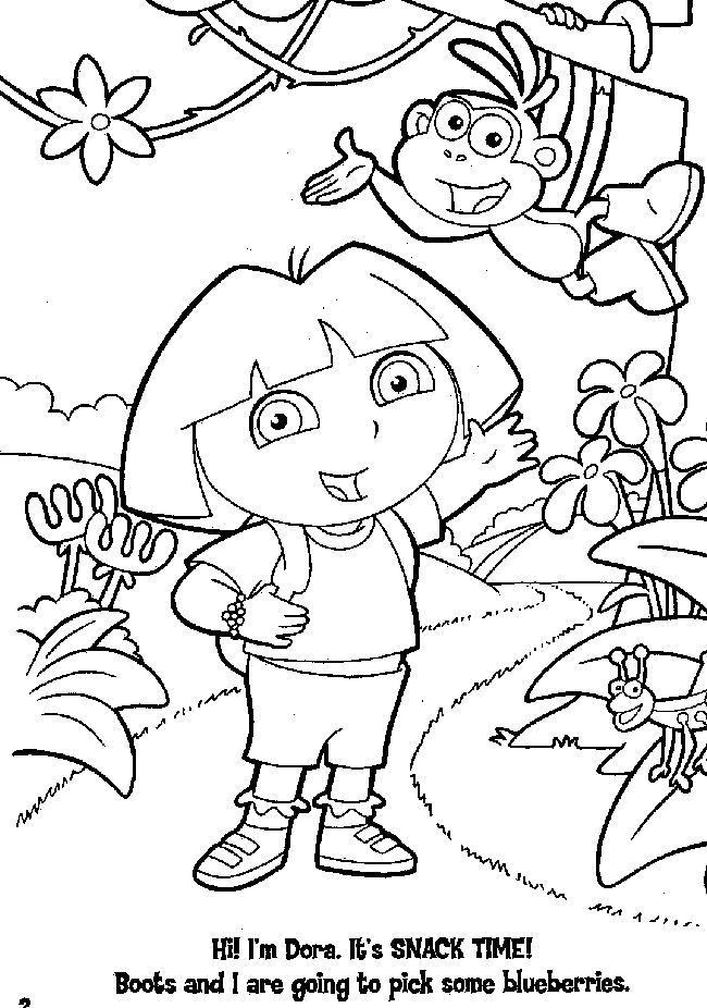 disney coloring pages · diego coloring pages · dora boots coloring pages