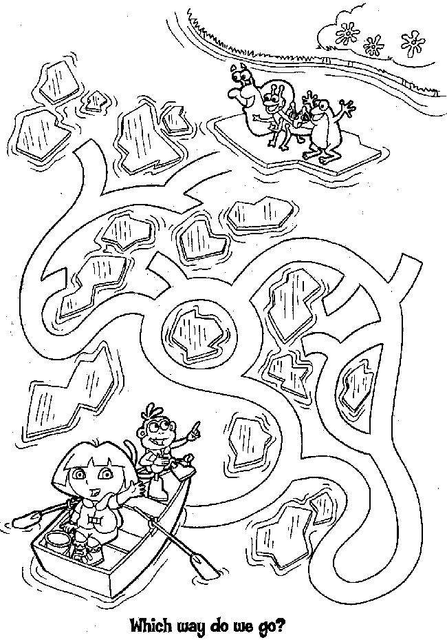 Kids Coloring Pages Dora. DORA 2-coloring sheet