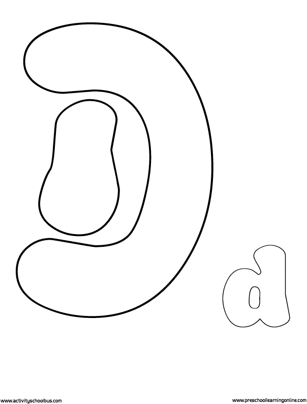 d bubble letter coloring pages - photo #16