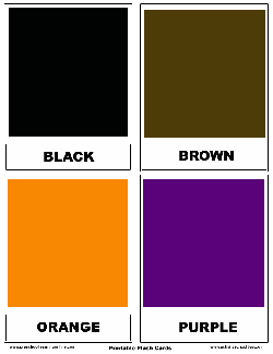 Printable Flashcards For Preschoolers & Printable Color Flashcards!
