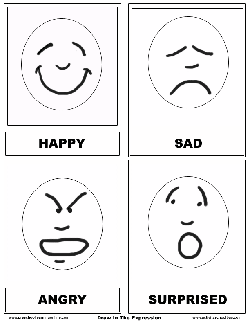 Free emotion flashcards & printable flashcards for kids!