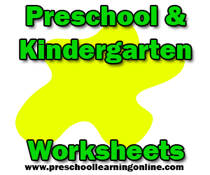 Preschool worksheets to teach preschoolers and kindergarten subjects with free printables.