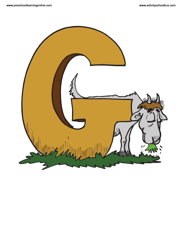 Large letter G printable