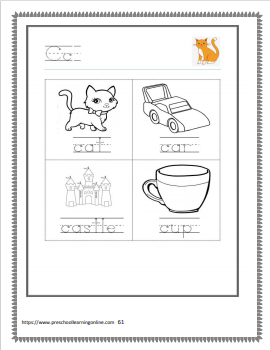 Letter c tracing worksheets and learning worksheets.