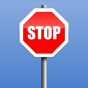 Stop sign for transportation